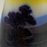 Emile Galle Cameo Glass Vase, Acid Etched Overlaid with Landscape