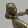 Art Deco Josef Lorenzl  Cold Painted Bronze Figure Dancer on Onyx Base