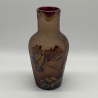 Art Nouveau Legras Mont Joye Acid Etched Overlaid and Gilded Glass Vase