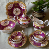 English Early Copeland Spode Part Tea and Coffee Set Decorated with Floral Design