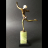 Josef Lorenzl Art Deco Cold-Painted Bronze and Ivory Figure