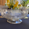 Attributed to L & J Lobmeyr Glass Centre Piece and A Pair Comports