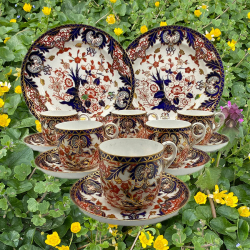 Royal Crown Derby Porcelain Imari Pattern Set...
