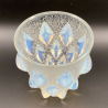 Rene Lalique Clear and Opalescent Glass Rampillion Vase