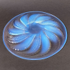 Rene Lalique Clear and Opalescent Glass Fleurons Plate
