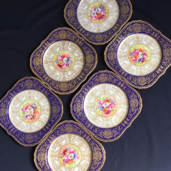 Royal Worcester Set of Six Dessert Plates
