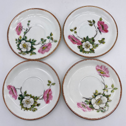 Spode Copeland Porcelain Part Tea set, Hand Painted with Flowers