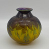 Emile Galle Cameo Glass Vase Decorated with Fuchsia