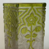 Baccarat a pair of acid etched cameo glass vases