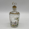Emile Galle Enamelled Glass Scent Bottle and Stopper