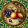 Royal Worcester Porcelain Fruit Pained Cabinet Plate by W Bee