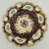 Royal Worcester Porcelain a Pair Plates, Decorated with Flowers