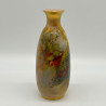 Royal Worcester Porcelain Vase hand painted Peacocks by Sedgley