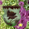 Montjoye L & CIE Enamelled Glass Poppy Vase