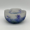 Daum Nancy Cameo and Enamelled Glass Violet Bowl