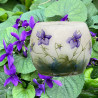Daum Nancy Cameo And Enamelled Glass Pillow Formed Violet Vase