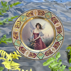 Vienna Style Porcelain Cabinet Plate,...