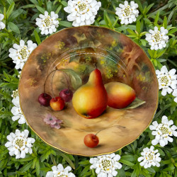 Royal Worcester Porcelain Plate, Hand Painted...