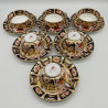 Royal Crown Derby Porcelain Jpanese Imari Pattern Part Tea Set