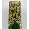 Legras Mont Joye Large Aventurine Green Vase Decorated with Gui