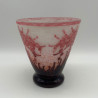 Charder (Le Verre  Francais) Cameo Glass Vase Decorated with Flower