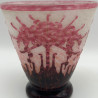 Charder (Le Verre  Francais Cameo Glass Vase Decorated with Flower