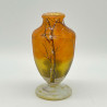Daum Nancy Cameo and Enamelled Glass Winter Landscape Vase
