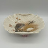 Royal Worcester Porcelain Aesthetic  Movement Footed Dish Painted with Birds