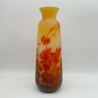 Emile Galle Cameo Glass Vase Decorated with Quince