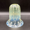 Vaseline Clear Glass Lamp Shade with Pattern for Arts and Crafts Lamp