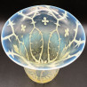 Vaseline Clear Glass Lamp Shade with Pattern for Arts and Crafts Lamp