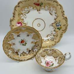 Hilditch & Hopwood Set of Four Cups and Saucers and BB Plate