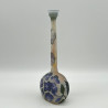 Emile Galle Long Neck Cameo Glass Vase with Hydrangea