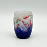 Daum Nancy Cameo and Enamelled Liqueur Glass Decorated with Fuchsia