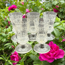 J & L Lobmeyr Set of Five Liqueur Glass,...