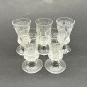 J & L Lobmeyr Set of Five Liqueur Glass, Beautifully Engraved