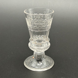 J & L Lobmeyr Set of Five Liqueur Glass, Beautifully Engraved