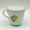 Royal Worcester Porcelain Cup and Saucer, hand Painted Bouquets
