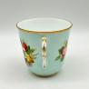Royal Worcester Porcelain Cup and Saucer, hand Painted Bouquets