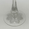 Stevens & Williams Amethyst overlay on Clear Cut Champagne Glass