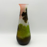 Emile Galle Glass Vase Acid Etched and Overlaid with Land Scape Scene