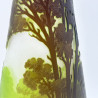 Emile Galle Glass Vase Acid Etched and Overlaid with Land Scape Scene