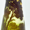 Emile Galle Glass Vase Acid Etched and Overlaid with Land Scape Scene