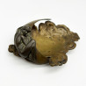 Art Nouveau French Bronze Tray a Lady Is Leaning The Half Moon