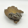 Art Nouveau French Bronze Tray a Lady Is Leaning The Half Moon