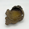 Art Nouveau French Bronze Tray a Lady Is Leaning The Half Moon