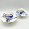 Royal Worcester a Pair of Japonism Cups and Saucers