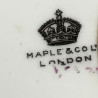 Gorge Jones and Sons Porcelain a Pair Plates Decorated with Rose Garland