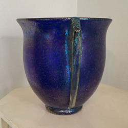 Loetz Iridescent Glass Vase with Two Handles