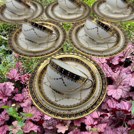 Copeland Spode Porcelain Set of Six Cups and Saucers